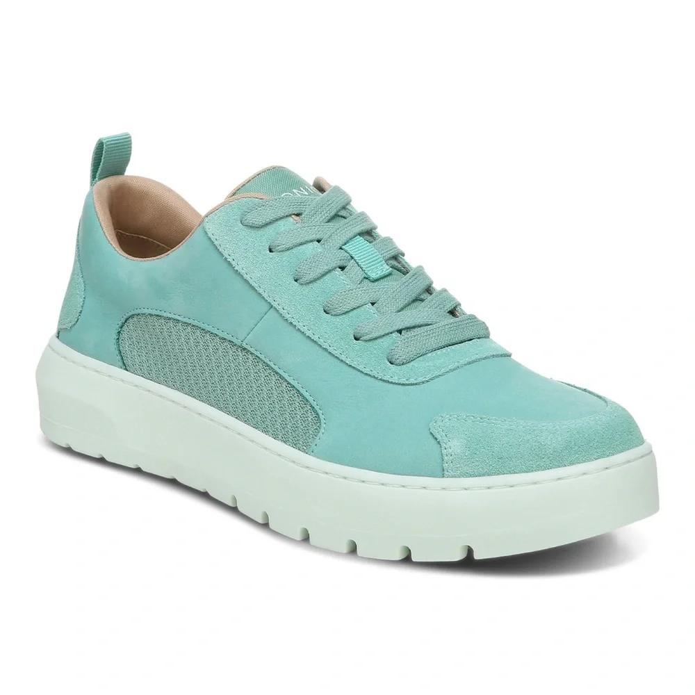 VIONIC Teal Suede Platform Sneaker